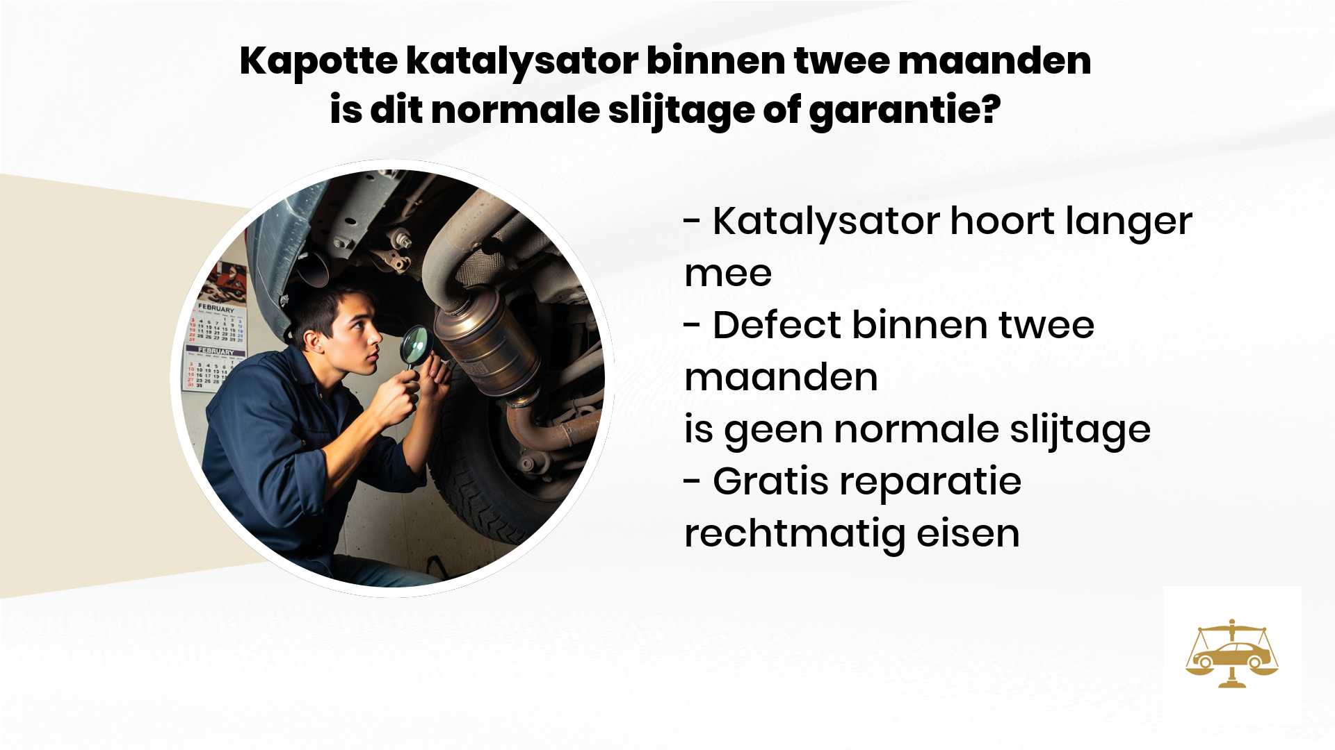 18 03 2026 12 31 18Kapotte katalysator binnen twee maanden is dit normale slijtage of garantie Autorecht Juristen 127899983